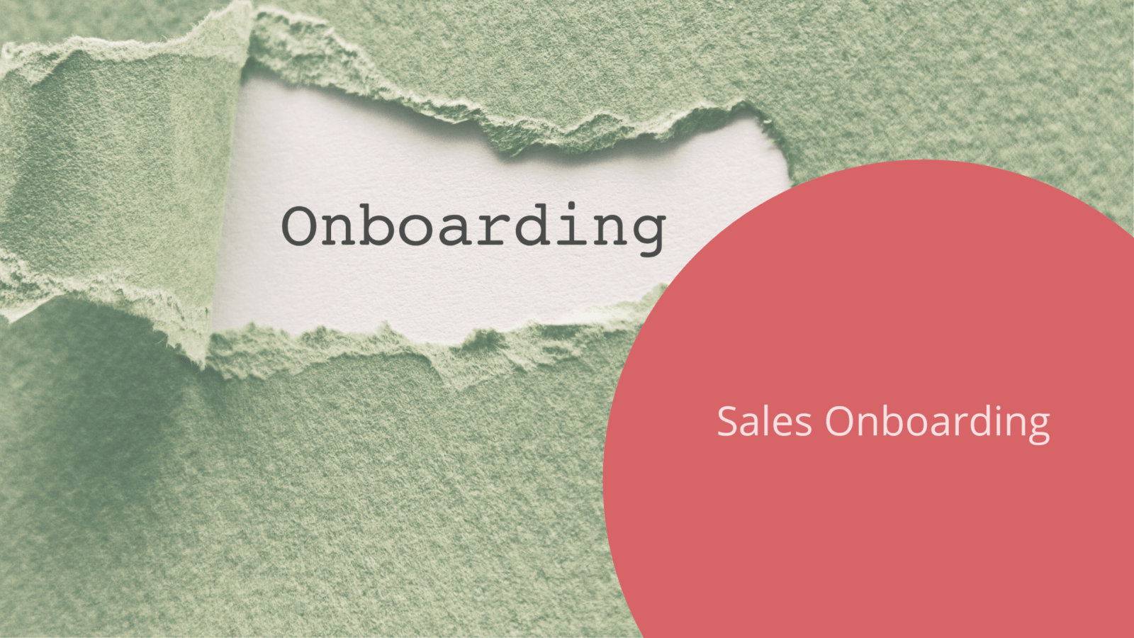 Sales Onboarding