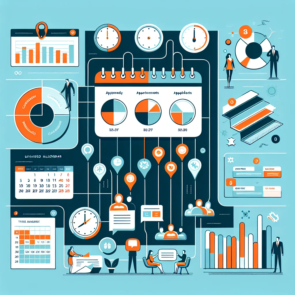 An illustrated diagram showing the key benefits and advantages of implementing appointment scheduling for sales teams strateg