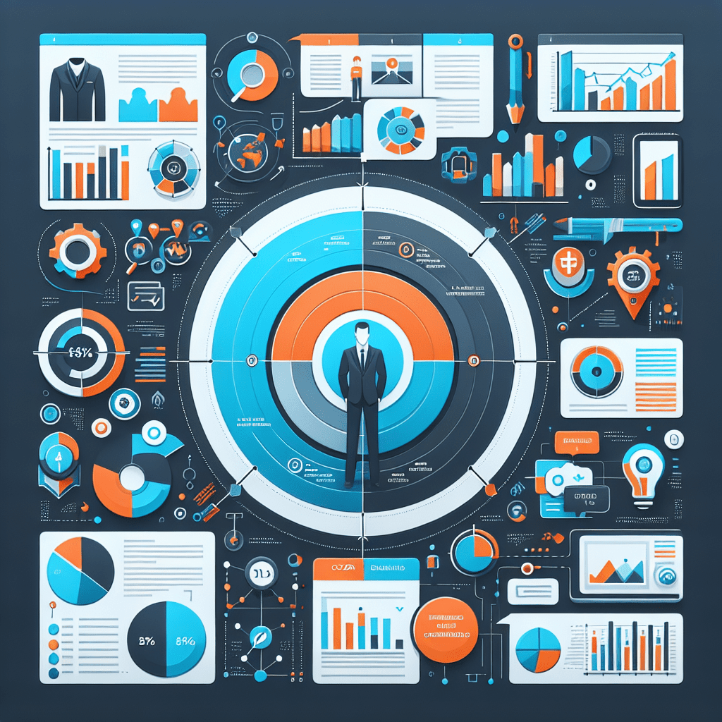 An illustrated diagram showing the key benefits and advantages of implementing business insights strategies effectively