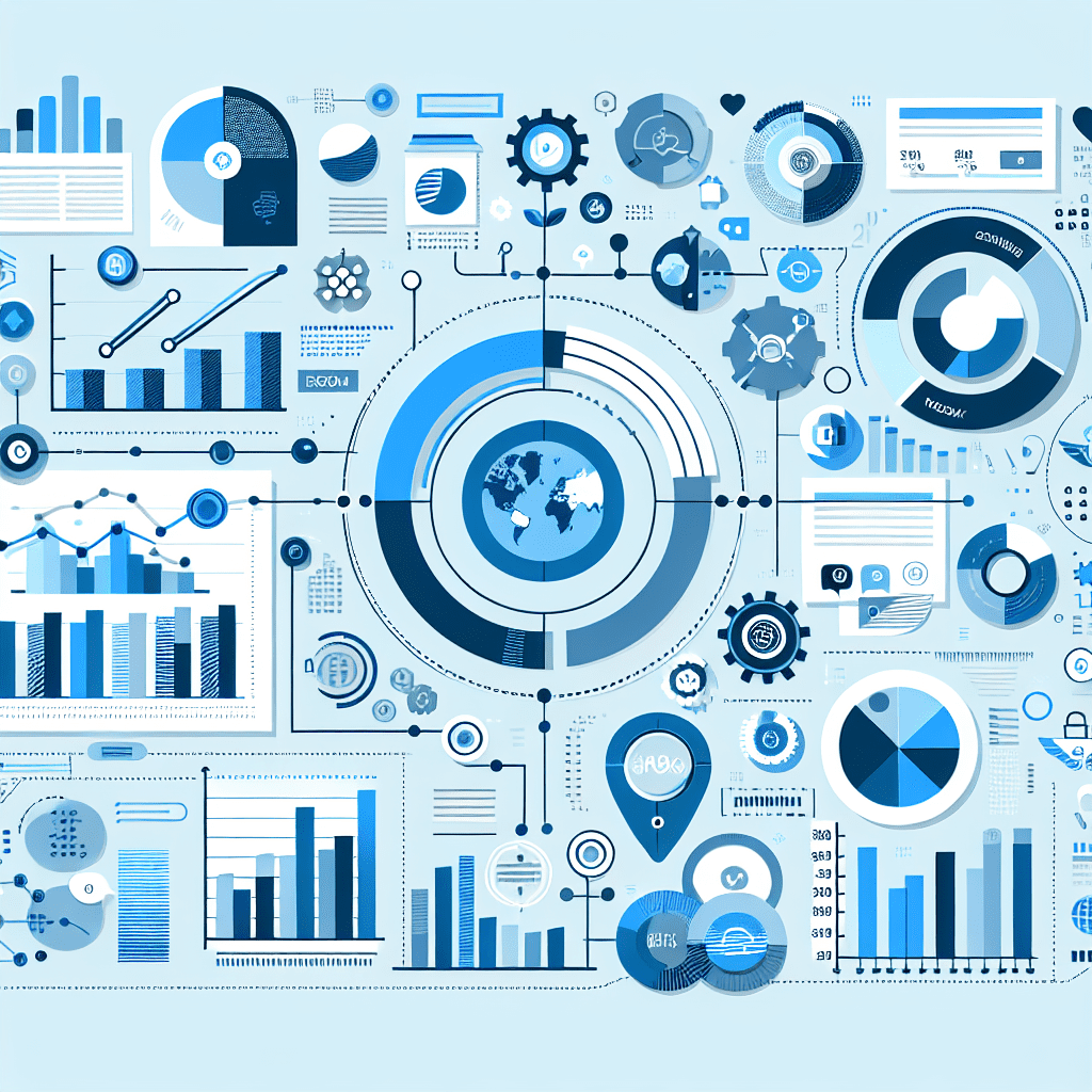 An illustrated diagram showing the key benefits and advantages of implementing business insights strategies effectively