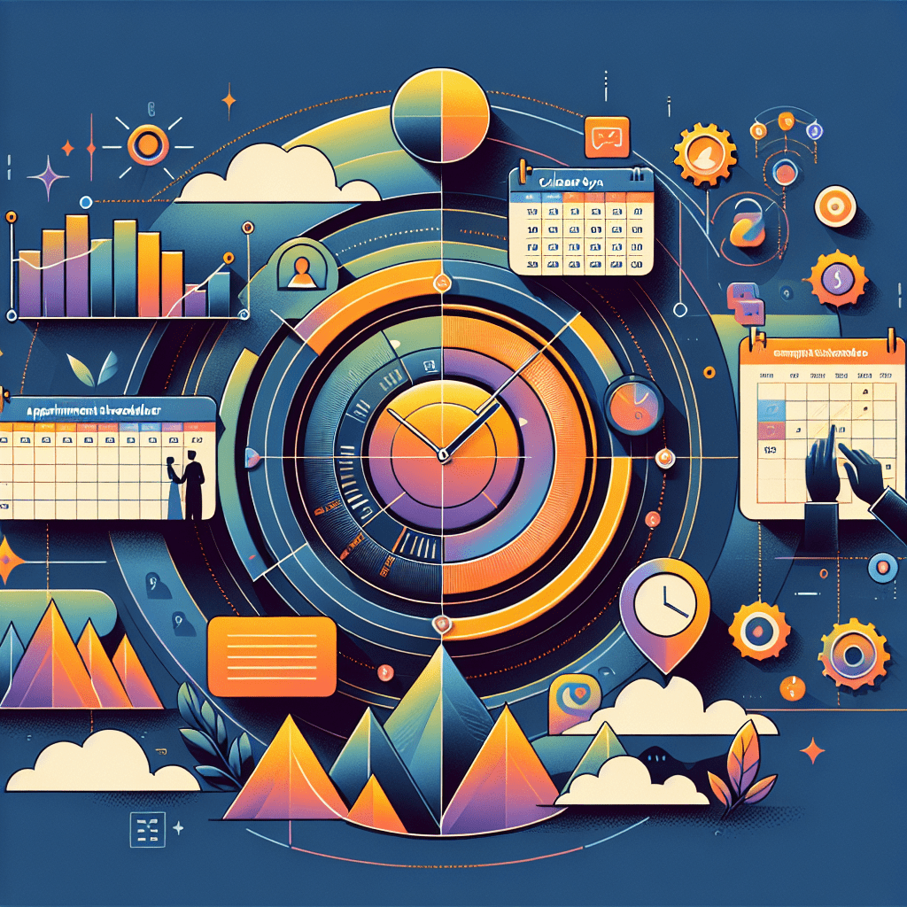 An illustrated diagram showing the key benefits and advantages of implementing calendar sync appointment scheduler strategies