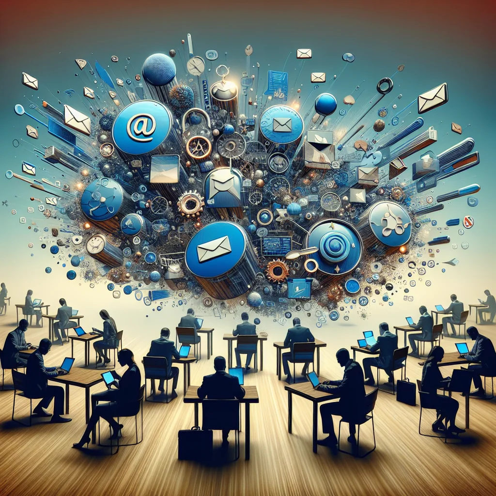 A professional team working on automated sms and email appointment reminders solutions in a modern office environment