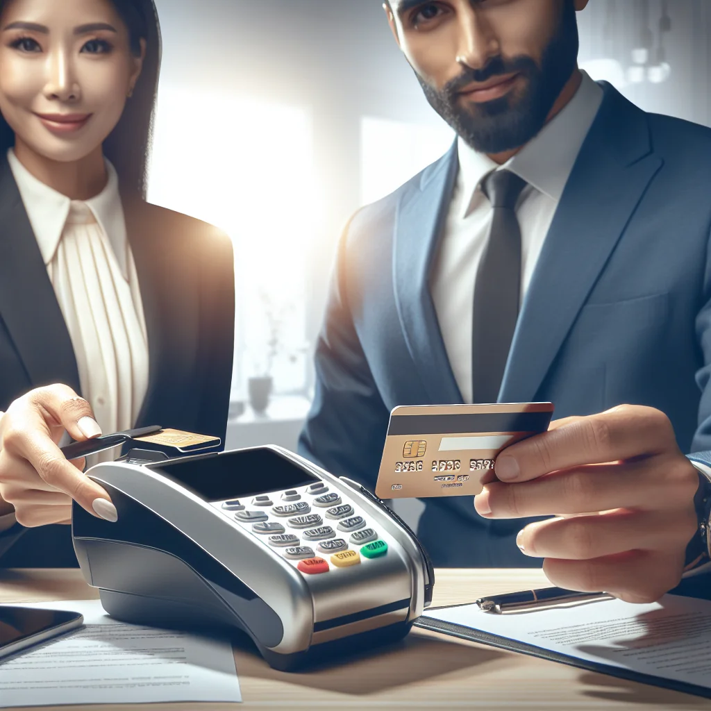 A professional team working on credit card capture and payments for appointments solutions in a modern office environment
