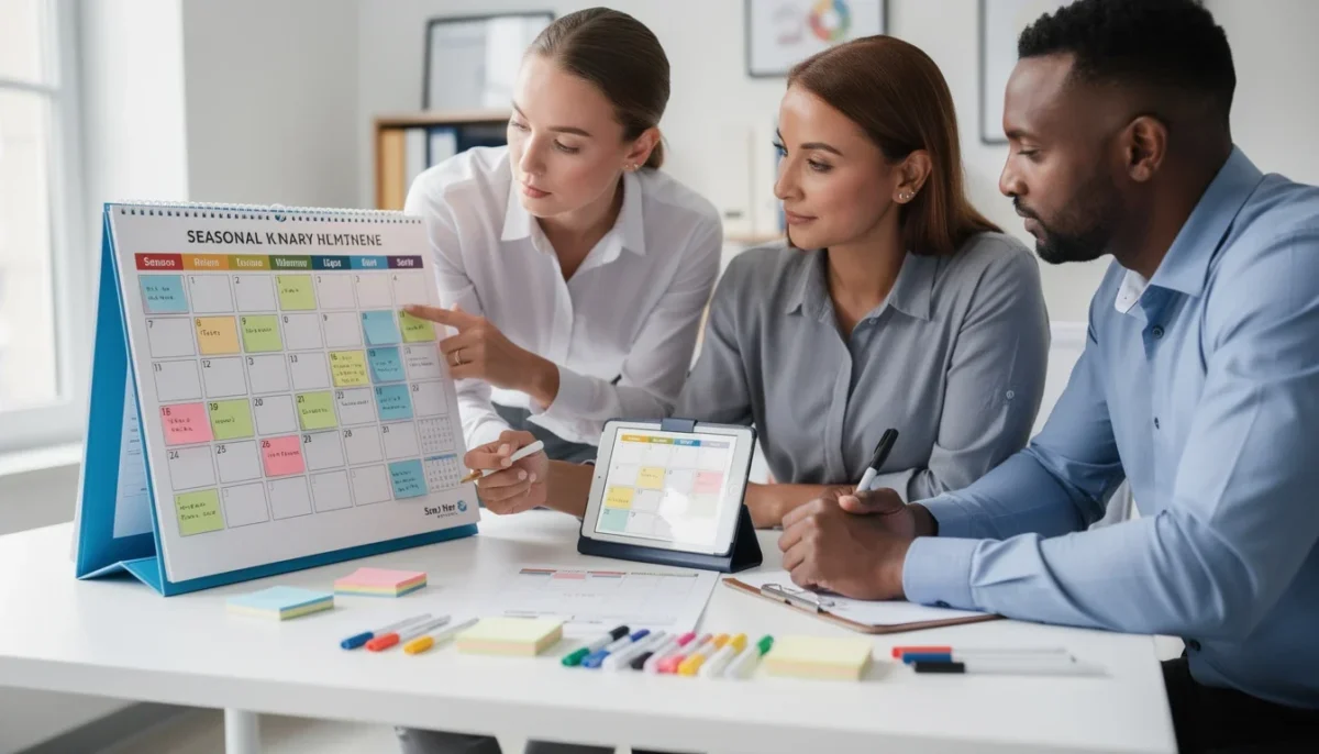 A summary infographic highlighting best practices for seasonal appointment scheduling for small business