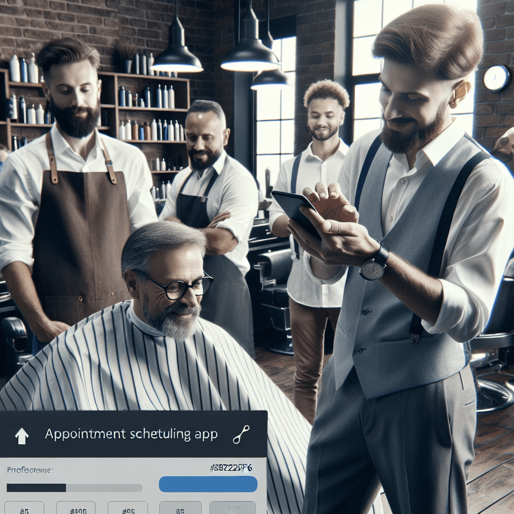 A step-by-step visual process guide demonstrating how appointment scheduling app for barbers and salons works with clear labe