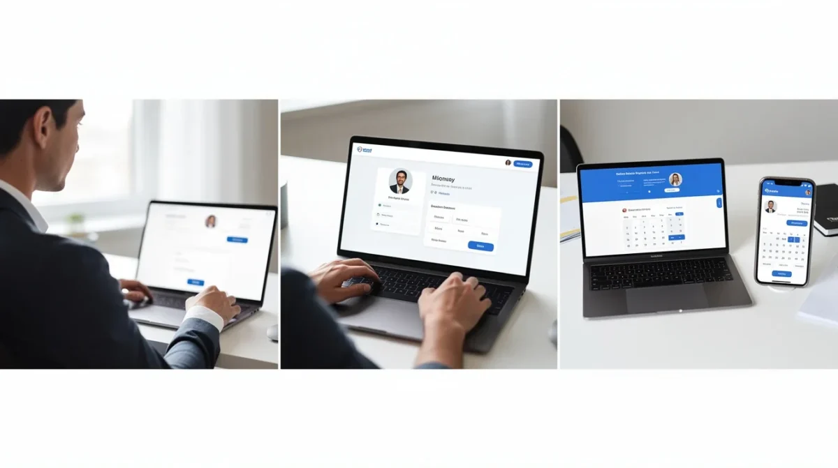 A step-by-step visual process guide demonstrating how customized booking pages for coaching clients works