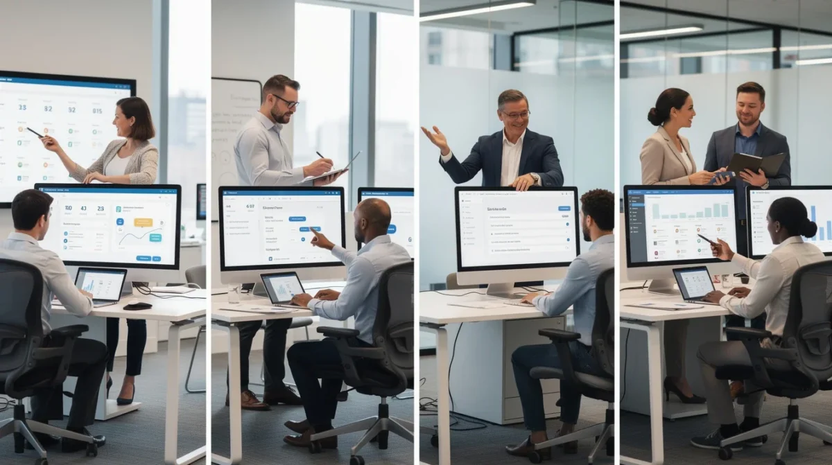A step-by-step visual process guide demonstrating how skill based lead routing sales team case study works