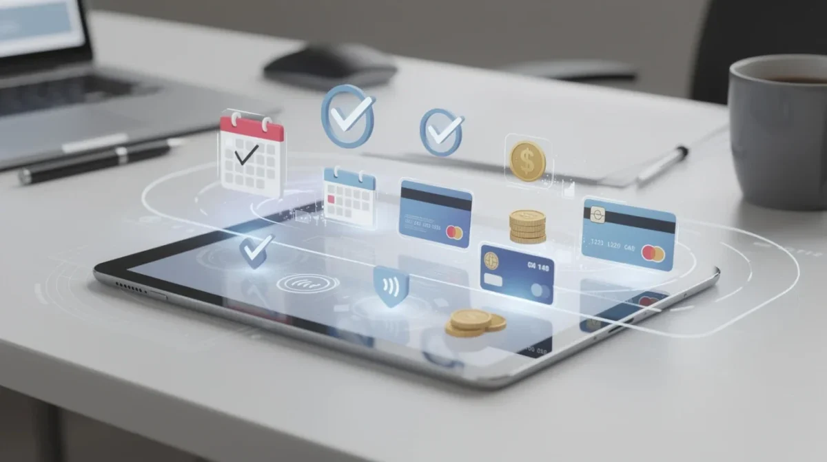 An illustrated diagram showing the key benefits of streamline payment capture appointment booking checklist strategies