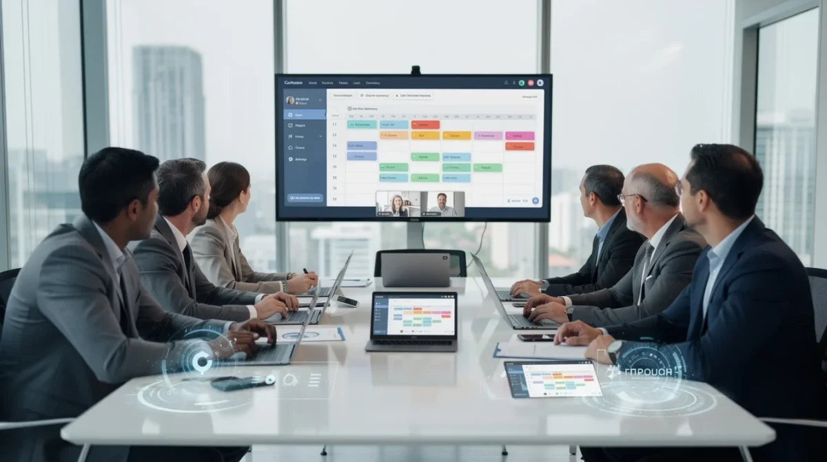 A summary infographic highlighting best practices for hybrid meeting scheduling for sales teams 2026