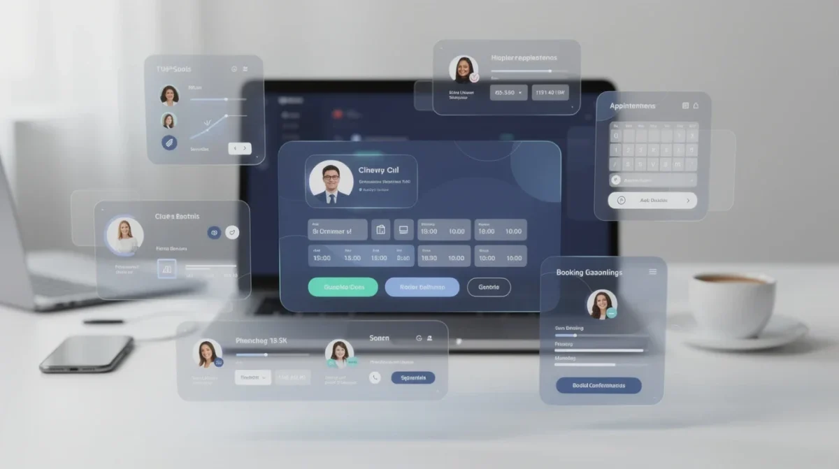 An illustrated diagram showing the key benefits of personalized client booking page design tips strategies