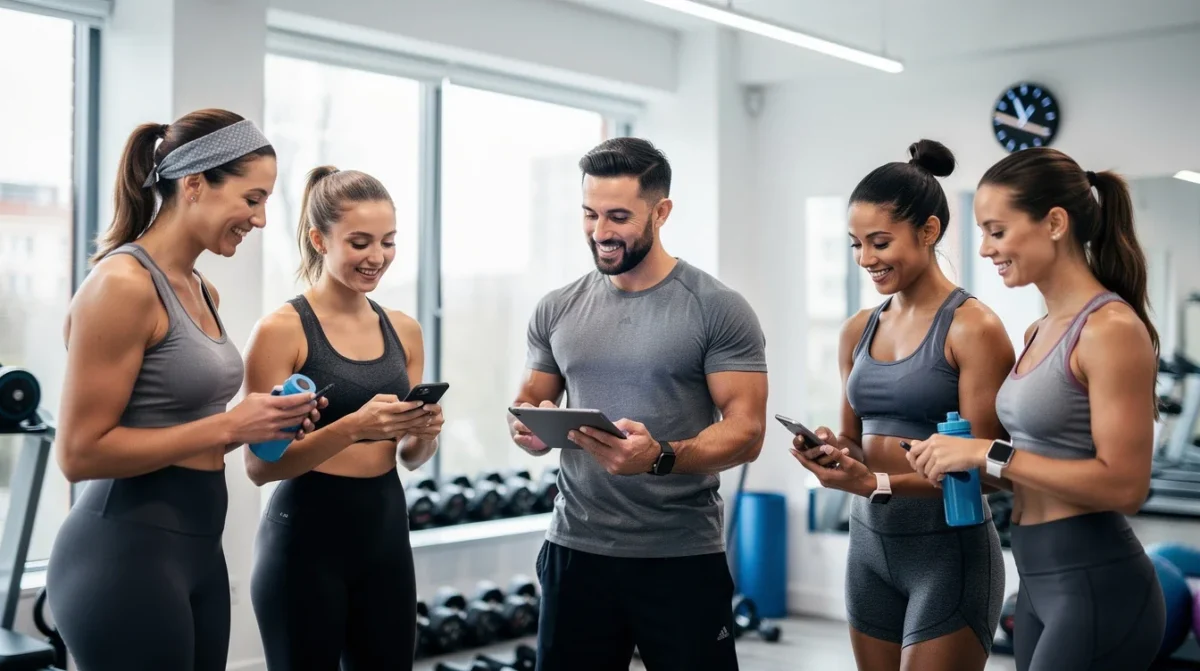 An illustrated diagram showing the key benefits of group appointment scheduling for personal trainers strategies