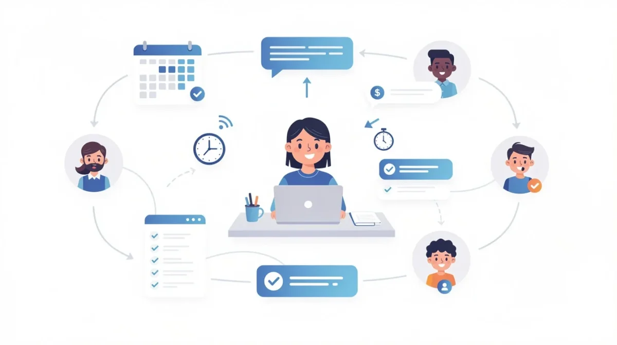 A summary infographic highlighting best practices for automated follow-up messages for online tutoring appointments