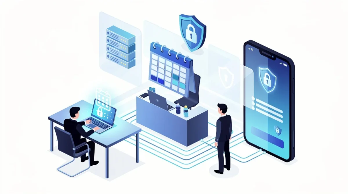A summary infographic highlighting best practices for encrypted appointment booking for small legal firms