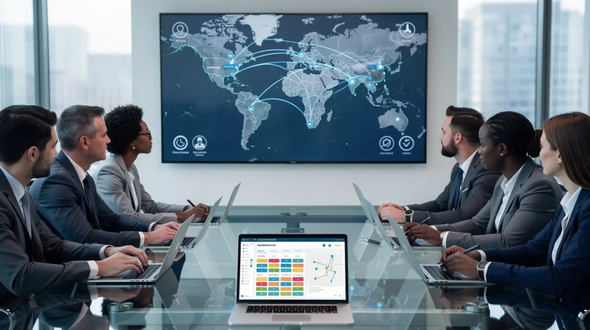 An illustrated diagram showing the key benefits of intelligent appointment routing for sales teams strategies