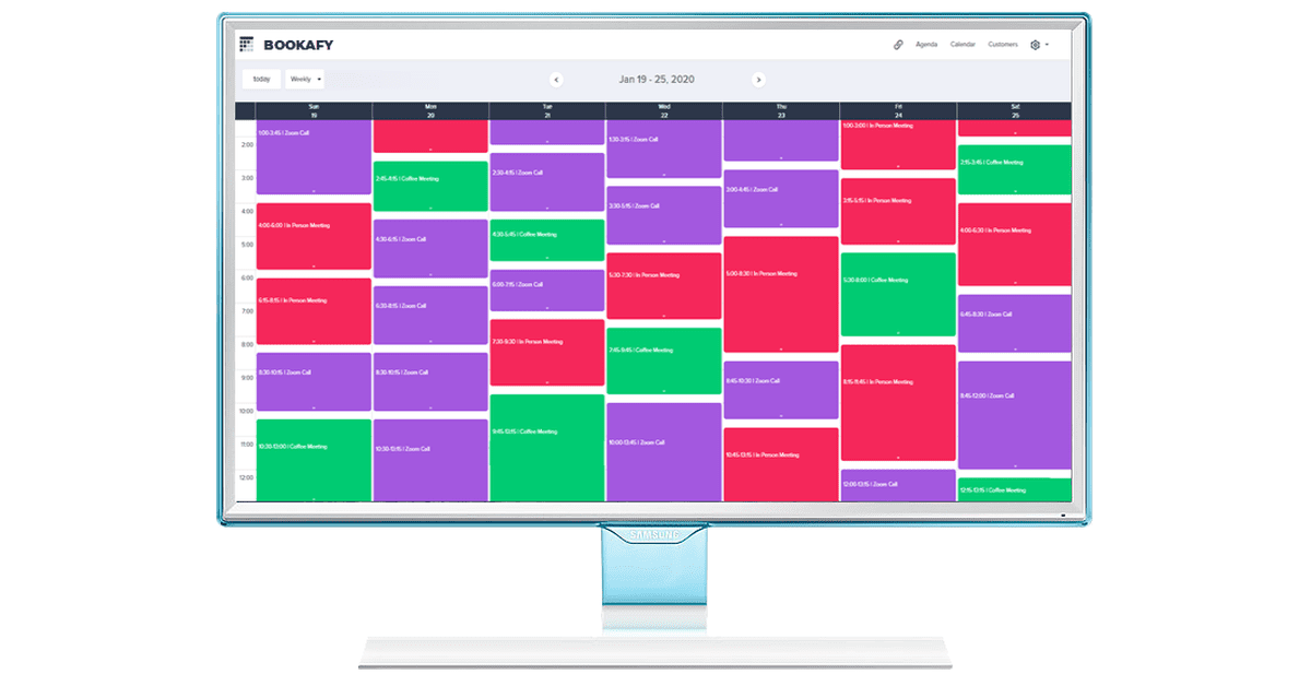 Scheduling software for therapists and mental-health practices | Bookafy Bookafy booking page and dashboard