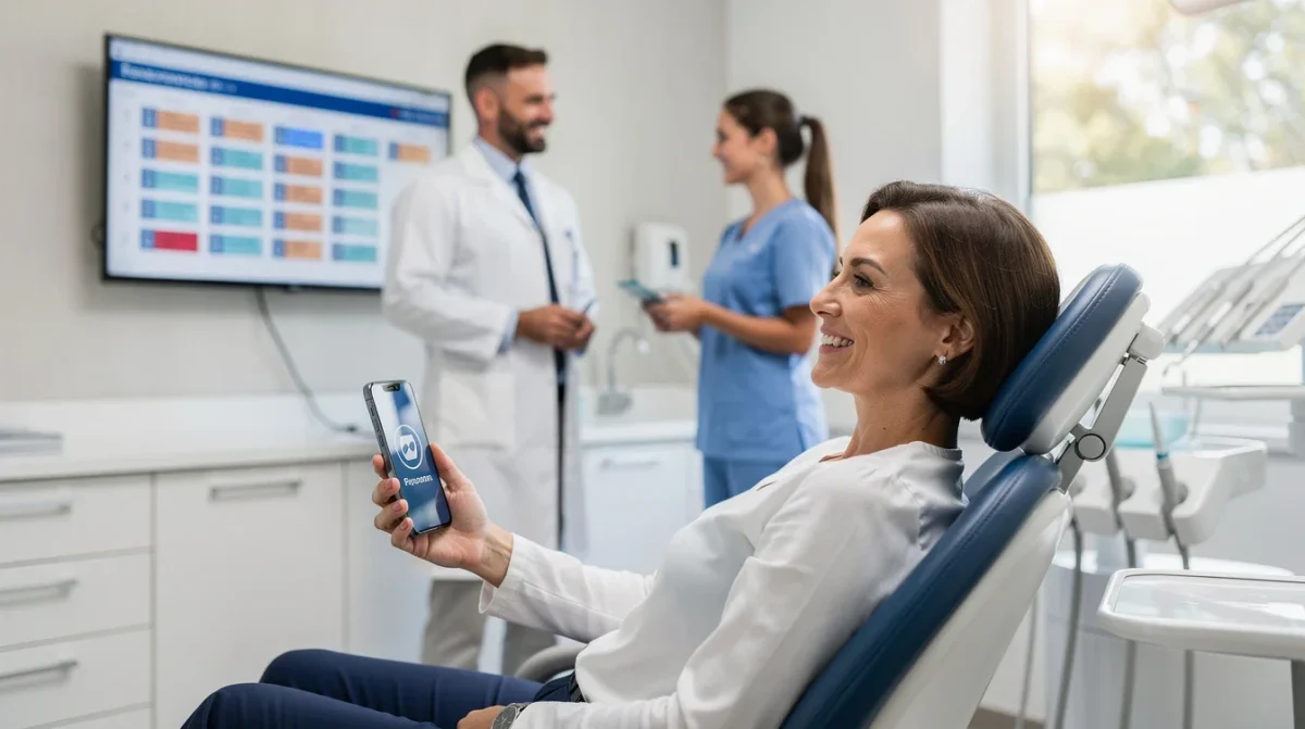An illustrated diagram showing the key benefits of sms reminders effectiveness in dental appointment scheduling strategies