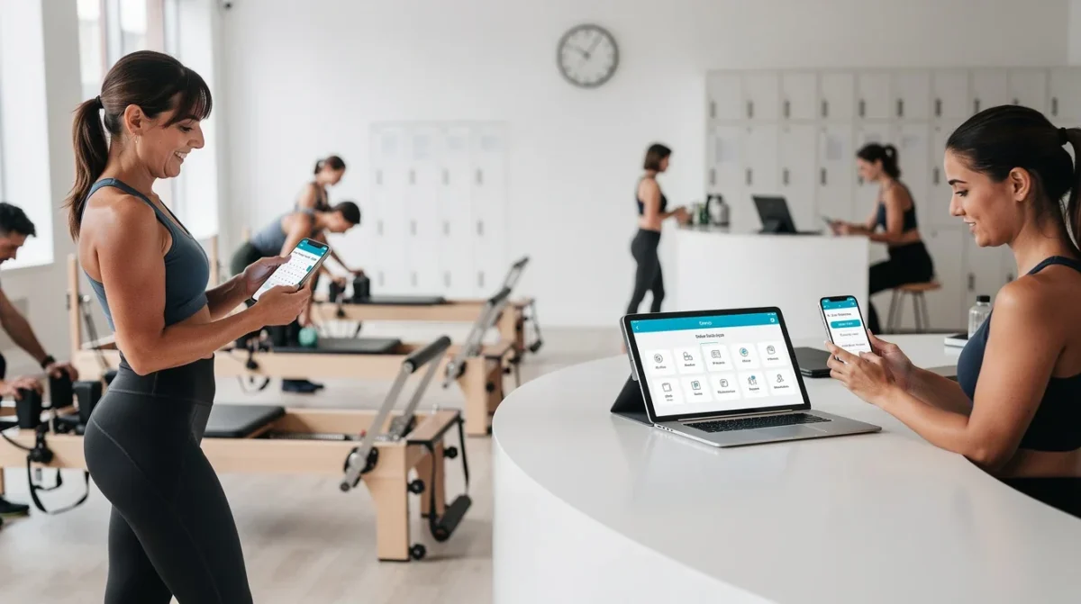 An illustrated diagram showing the key benefits of appointment scheduling for boutique fitness studios strategies